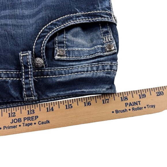 Miss Me Mid Rise Curvy Boot Jeans Womens Size 34 Stretch Denim - Picture 8 of 11